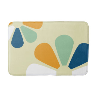 Tapis De Bain Rétros fleurs du style 60s