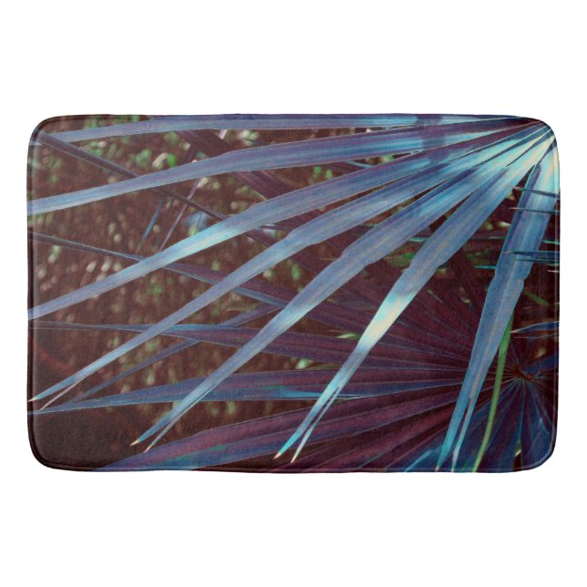 Tapis De Bain Rêve de Palmetto Bleu (Devant)