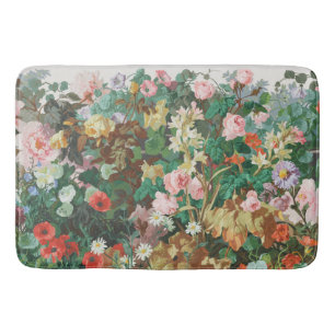 Tapis De Bain Rêve Maximaliste Imprimé Floral Vintage