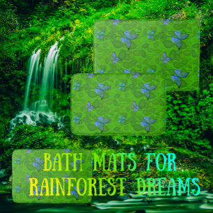 Tapis De Bain Rêves de la Forêt Tropicale Vignes Tropicales Papi