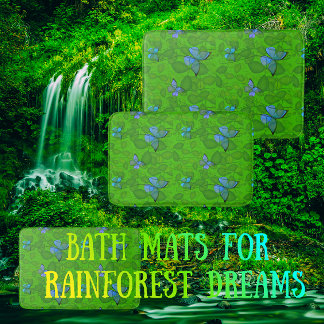 Tapis De Bain Rêves de la Forêt Tropicale Vignes Tropicales Papi