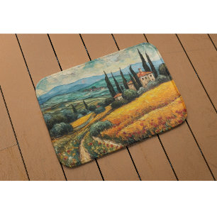 Tapis De Bain Rêves toscans dorés