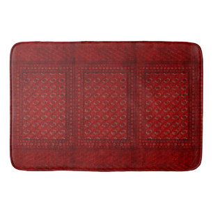 Tapis De Bain Revêtement oriental en rouge
