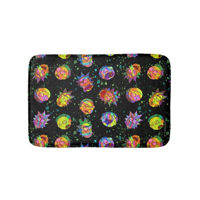 Tapis De Bain RICK ET MORTY™ | Motif psychédélique (Devant)