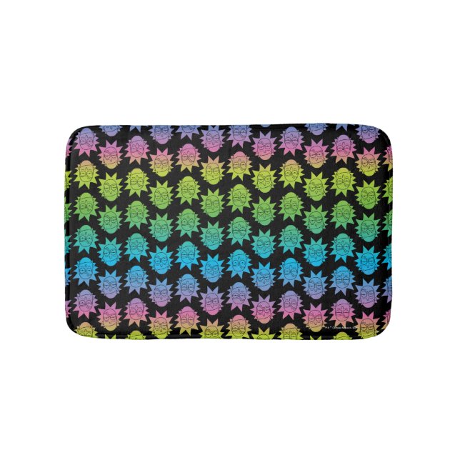 Tapis De Bain RICK ET MORTY™ | Rainbow Rick Head motif (Devant)
