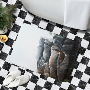 Tapis De Bain Rocks de vol de Bald Eagle
