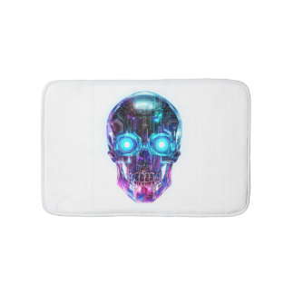 Tapis De Bain Roi crâne Cyberpunk