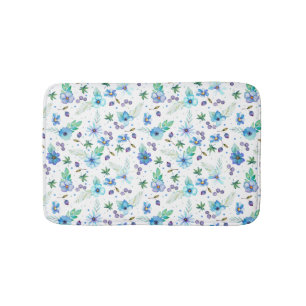 Tapis De Bain Rose bleu