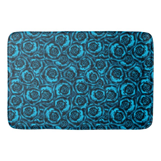 Tapis De Bain Rose bleu foncé (Devant)