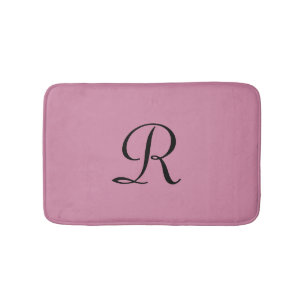 Tapis De Bain Rose Cashmere Pink Monogramme Plush Bath Mat