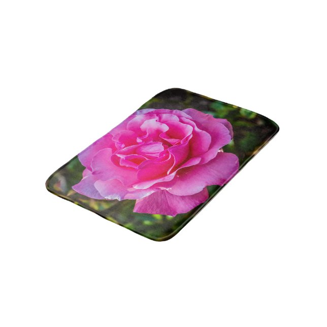 Tapis De Bain Rose délicate. (Angle)