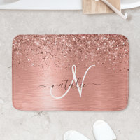 Rose Gold brossé Parties scintillant métallique No
