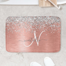 Tapis De Bain Rose Gold brossé Parties scintillant métallique No