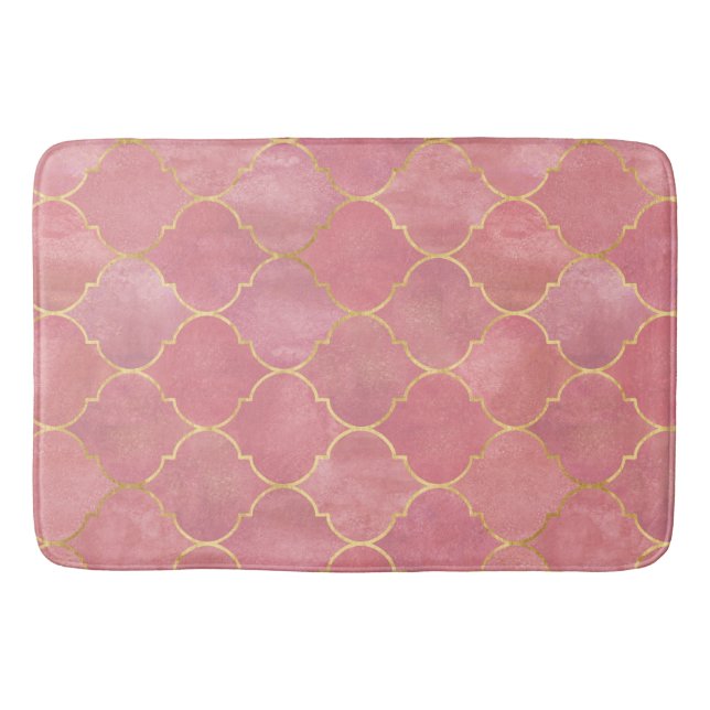 Tapis De Bain Rose Gold Marocain (Devant)
