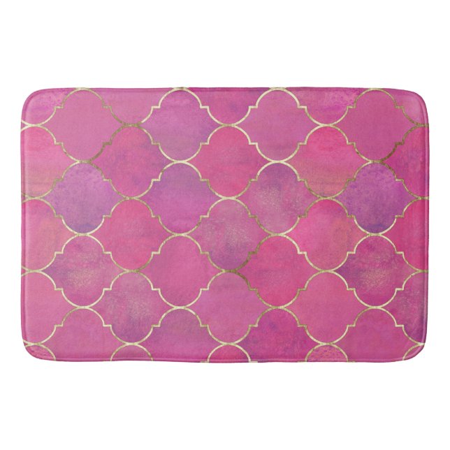 Tapis De Bain rose marocain (Devant)