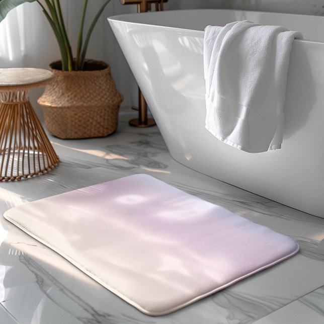 Tapis De Bain Rose pâle et bleu foncé (Créateur téléchargé)