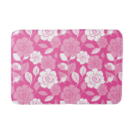 TAPIS DE BAIN ROSE PATTERN (PINK)