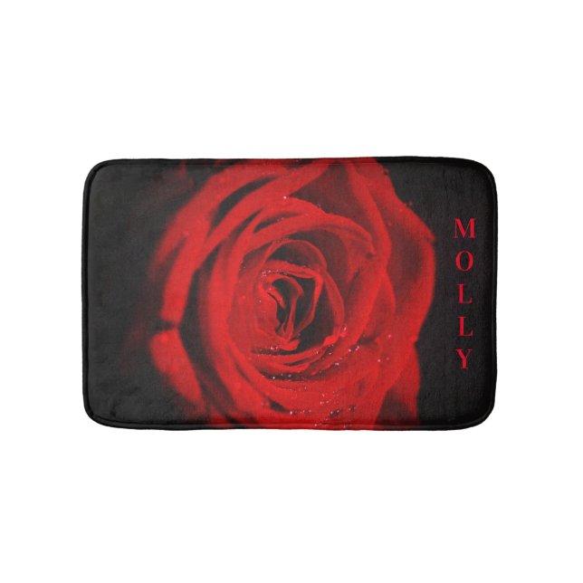 Tapis De Bain Rose rouge (Devant)