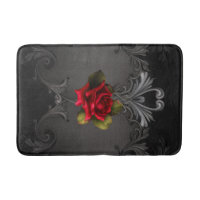 Rose rouge et noir gothique élégant
