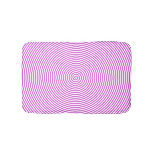 Tapis De Bain Rose spirale (Devant)