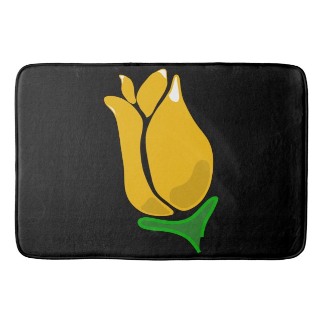 Tapis De Bain Rosebud jaune (Devant)