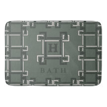 Rosemary Sauge Moderne Clé Grecque Monogramme Sall