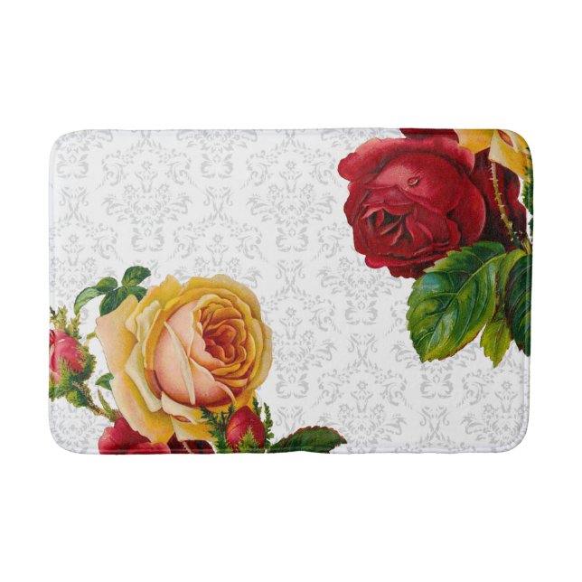 Tapis De Bain Roses de Bohème de cru de style (Devant)