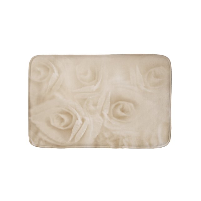 Tapis De Bain Roses papier Sepia (Devant)