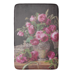 Tapis De Bain Roses roses (par Ferdinand Georg Waldmüller)