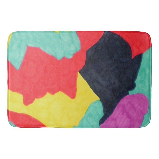 Tapis De Bain Rouge Créatures Mat Bain (Devant)