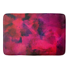 Tapis De Bain Rouge foncé et violet Gras & Abstrait moderne