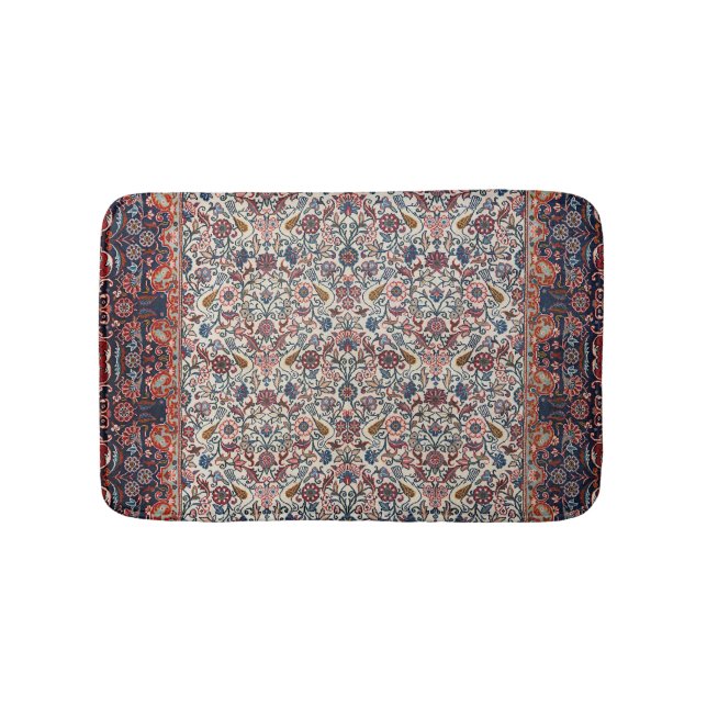 Tapis De Bain Rouge pourpre rose perse  (Devant)