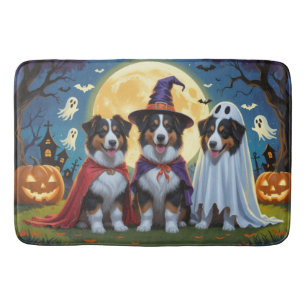 Tapis De Bain Rough Collie Chiens Citrouille Halloween Funny