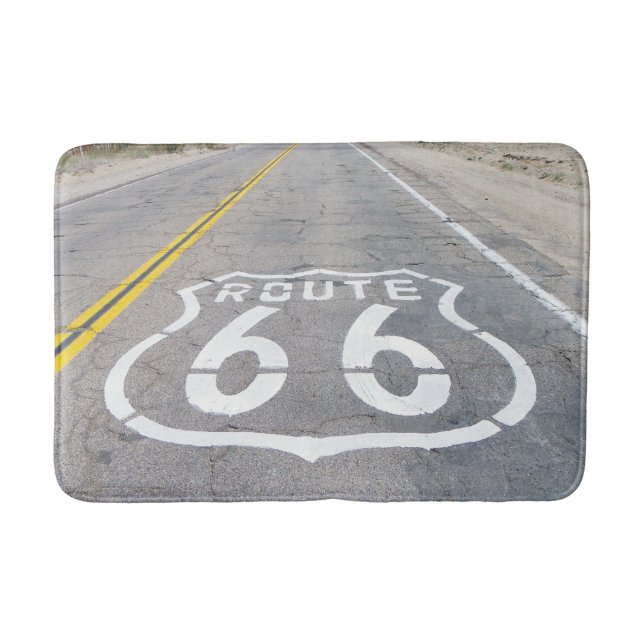 Tapis De Bain Route historique 66 Bath Mat ! (Devant)