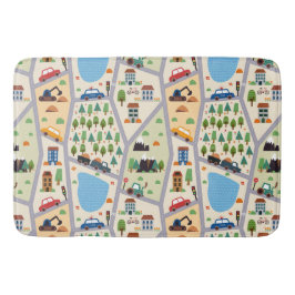 Tapis De Bain Routes de la ville très fréquentées Enfants