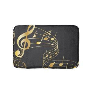 Tapis De Bain Royal Musical Note Design de luxe