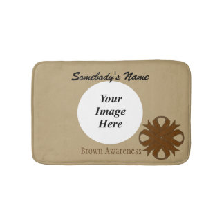 Tapis De Bain Ruban de trèfle Brown Tmpl par Kenneth Yoncich