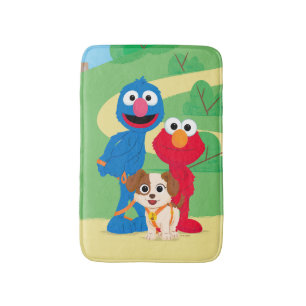 Tapis De Bain Rue Sésame Tango Avec Grover & Elmo