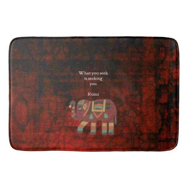 Tapis De Bain Rumi Inspirationnel Ce Que Vous Cherchez Citer (Devant)