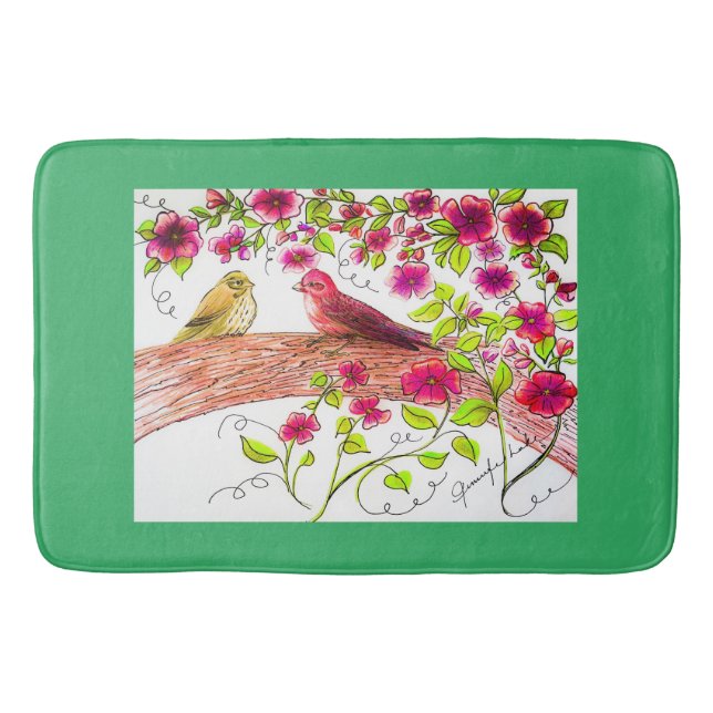 Tapis De Bain Runner table Finch violet (Devant)