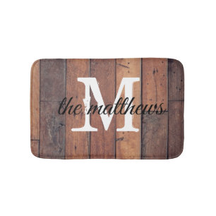 Tapis De Bain Russe Bois Pays Agritourisme Monogramme