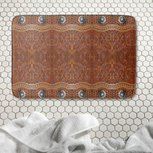 Tapis De Bain Russe Sud-Ouest Cowboy Western Pays Motif