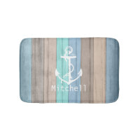 Rustic Beach Wood Bandes et Ancres nautiques