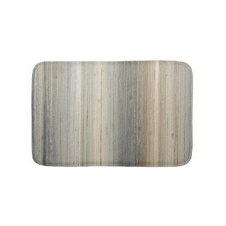 Tapis De Bain Rustic Neutral Gray Brown Abstract Stripe