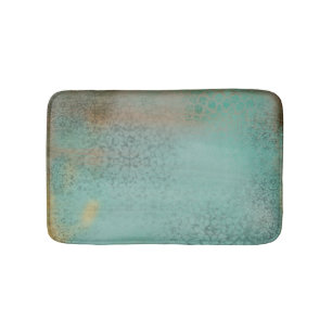 Tapis De Bain Rustique Turquoise Antique Impression Vintage