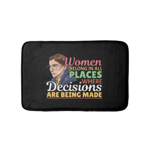 Tapis De Bain Ruth Bader Ginsburg avocate féministe Juge