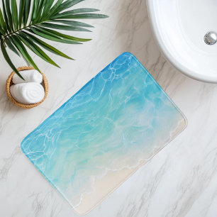 Tapis De Bain Sable de plage imitation sous eau claire de style 