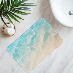 Tapis De Bain Sable de plage imitation sous eau claire de style 