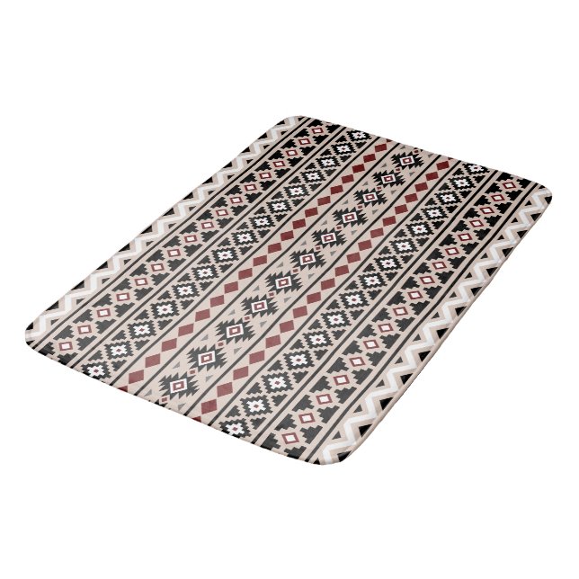 Tapis De Bain Sable rouge gris blanc de noir aztèque de (Angle)