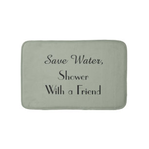 Tapis De Bain Sage du désert à la mode Economisez de l'eau Amusa